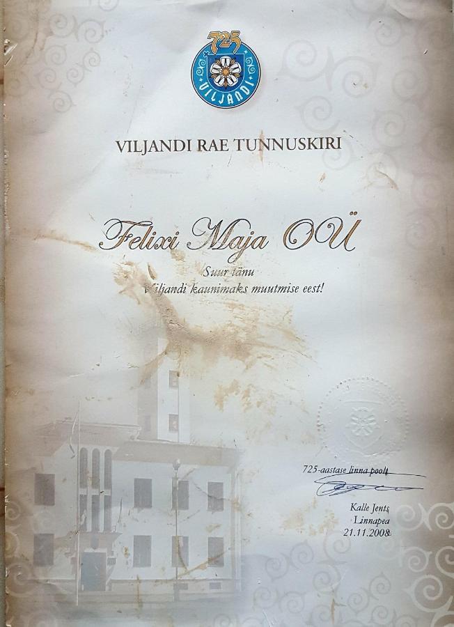Felixi Maja Hotell Viljandi  Exteriör bild
